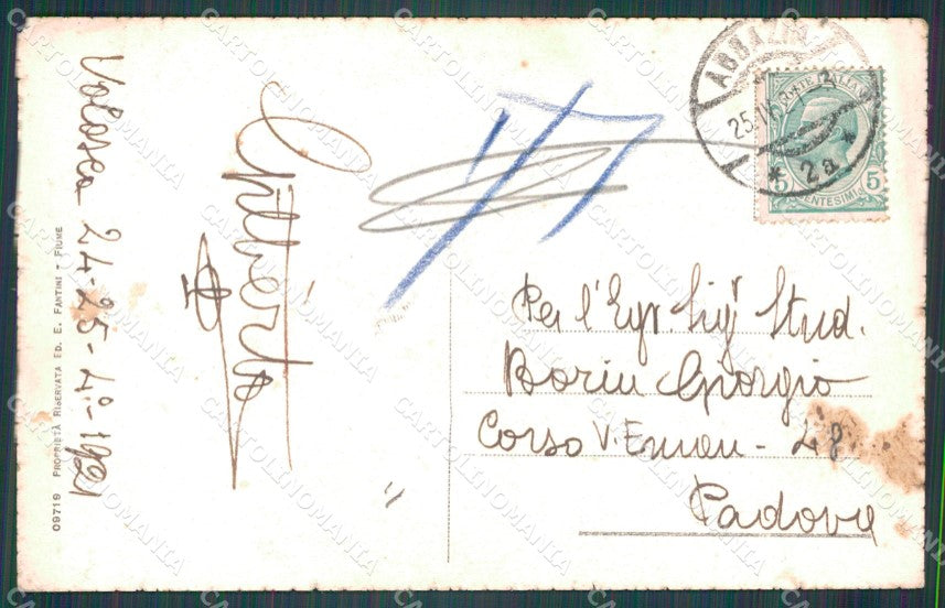 Croazia Fiume Cinque Giornate Rovine di Guerra Sussak cartolina VK0632 – retro