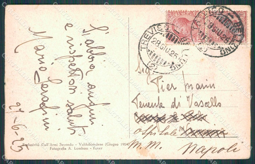 Belluno Alano di Piave Fener Borgata Faveri cartolina VK0636 – retro