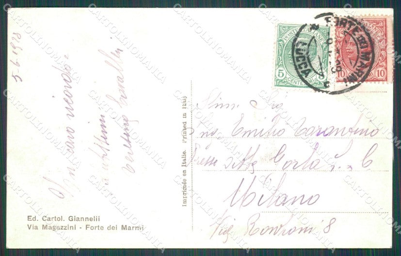 Lucca Forte dei Marmi Foto cartolina VK0646 – retro