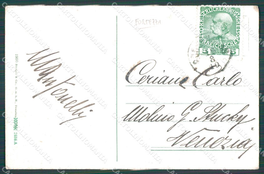 Bolzano Colle Isarco Curort Gossensass Fortezza cartolina VK0660 – retro