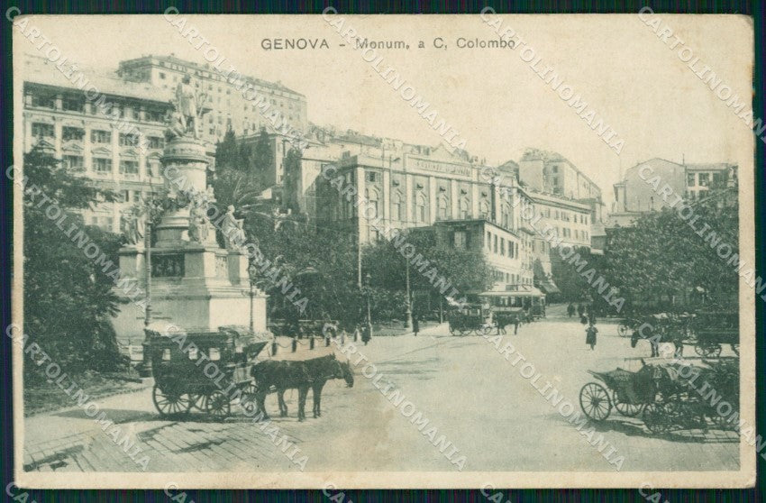 Genova Città Colombo Carrozze cartolina VK0672 – fronte