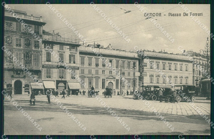 Genova Città Piazza De Ferrari Auto cartolina VK0675 – fronte