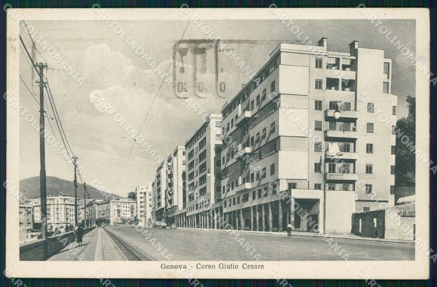 Genova Città Corso Giulio Cesare cartolina VK0676 – fronte