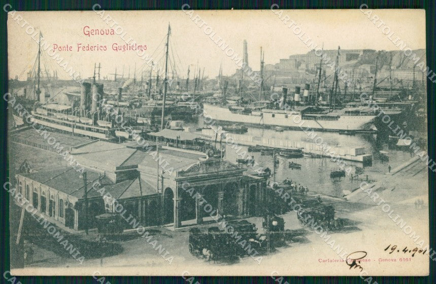 Genova Città Ponte Federico Guglielmo cartolina VK0688 – fronte