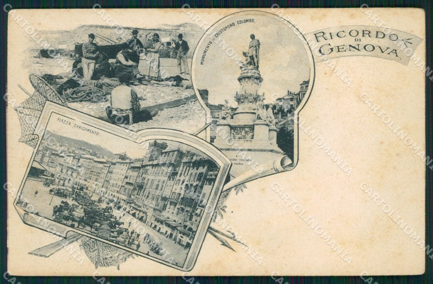 Genova Città Ricordo di cartolina VK0694 – fronte