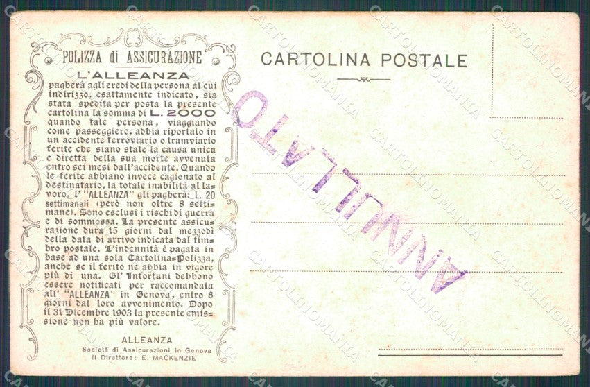Genova Città Ricordo di cartolina VK0694 – retro