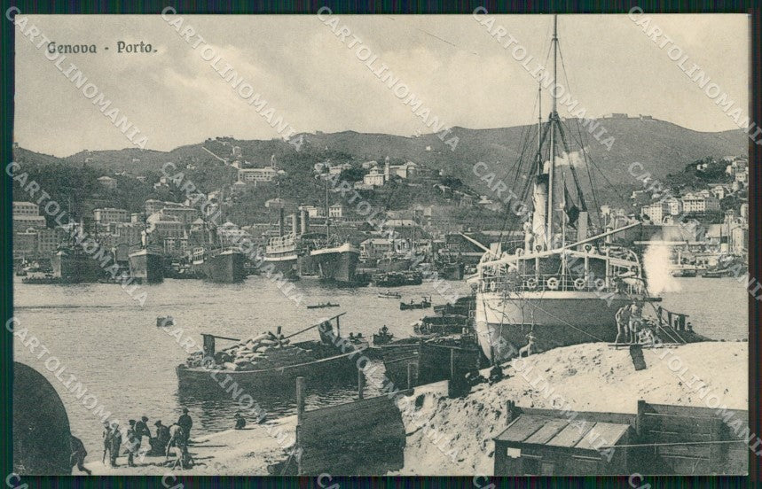 Genova Città Porto Navi cartolina VK0699 – fronte