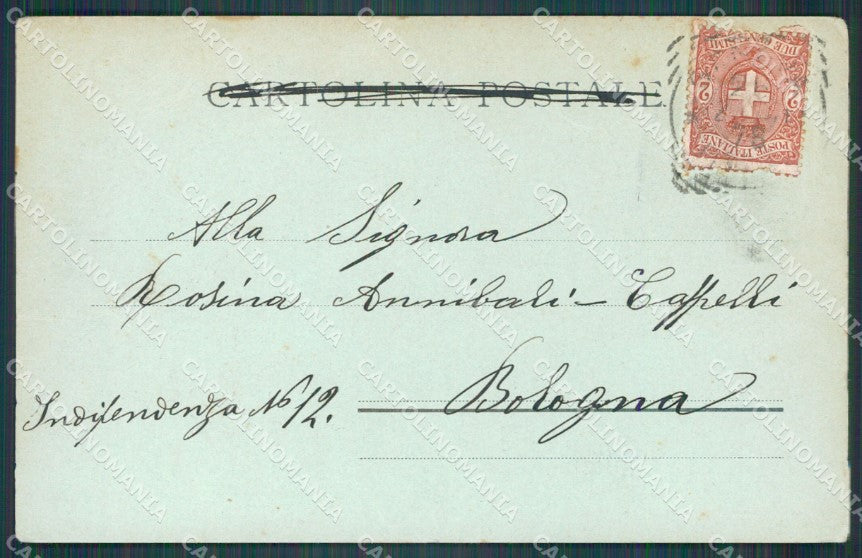 Genova Città Porto Lanterna PIEGA cartolina VK0706 – retro