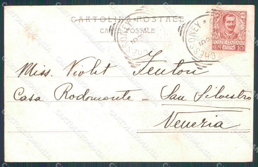 Aosta Gressoney Saint Jean cartolina VK0724 – retro