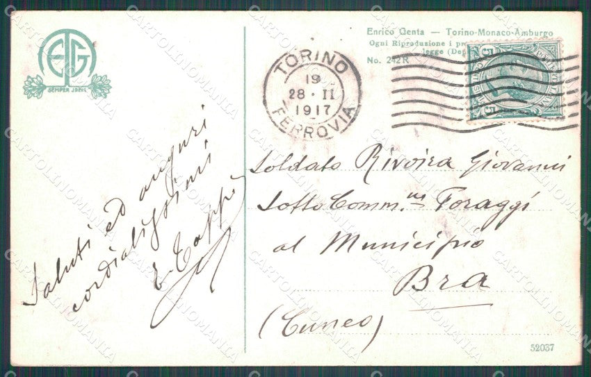 Aosta Gressoney Saint Jean Monte Rosa Genta cartolina VK0726 – retro