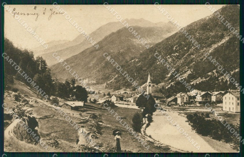 Aosta Gressoney Saint Jean Genta cartolina VK0727 – fronte