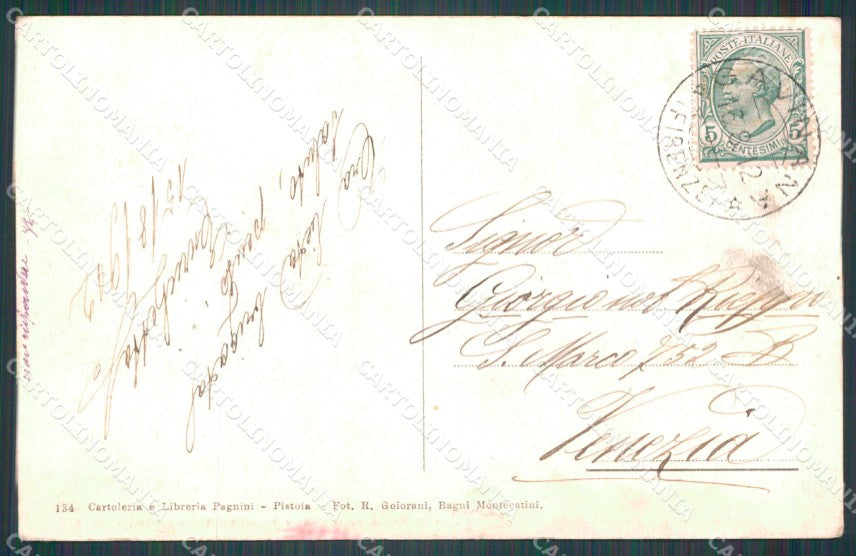 Pistoia San Marcello Pistoiese Gavinana Francesco Ferrucci cartolina VK0736 – retro
