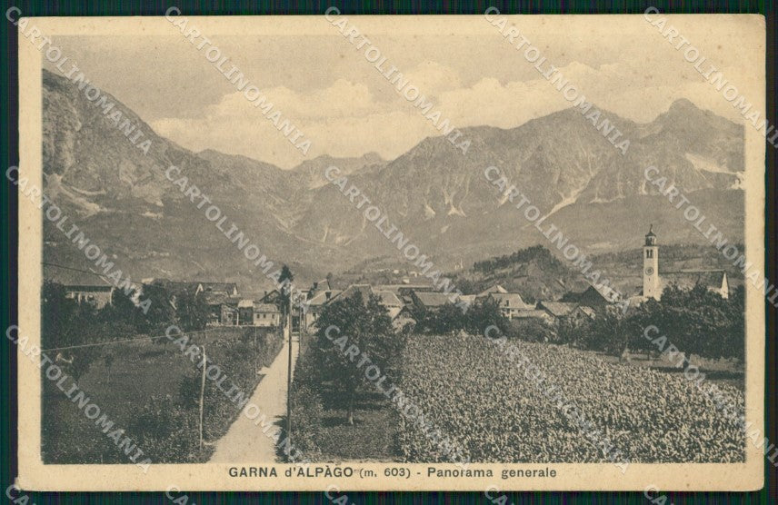 Belluno Alpago Garna di PIEGHINA cartolina VK0741 – fronte