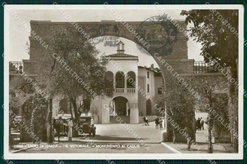 Brescia Gardone Riviera Lago di Garda Il Vittoriale Auto Foto cartolina VK0744 – fronte