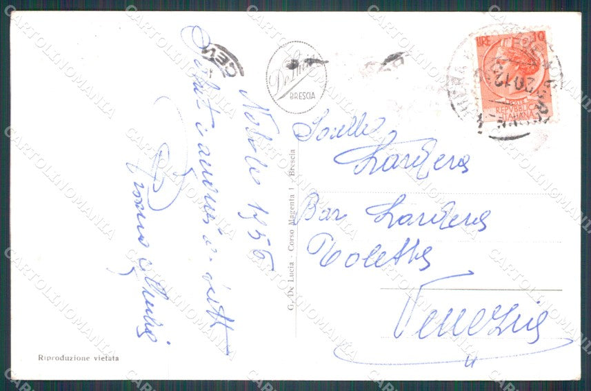 Brescia Gardone Riviera Lago di Garda Il Vittoriale Auto Foto cartolina VK0744 – retro