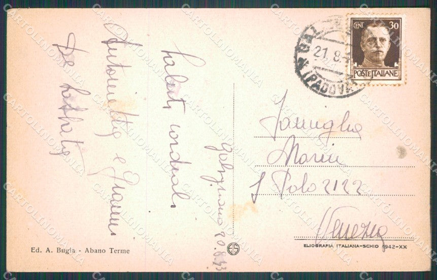 Padova Galzignago Seminario Rodigino cartolina VK0749 – retro