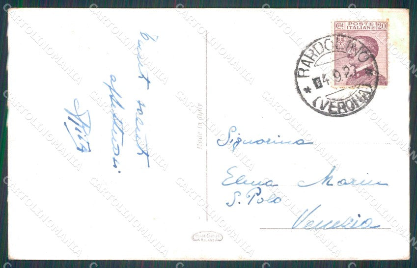 Brescia Gardone Riviera Lago di Garda Barche cartolina VK0755 – retro