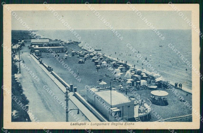 Roma Ladispoli Lungomare Regina Elena cartolina VK0813 – fronte