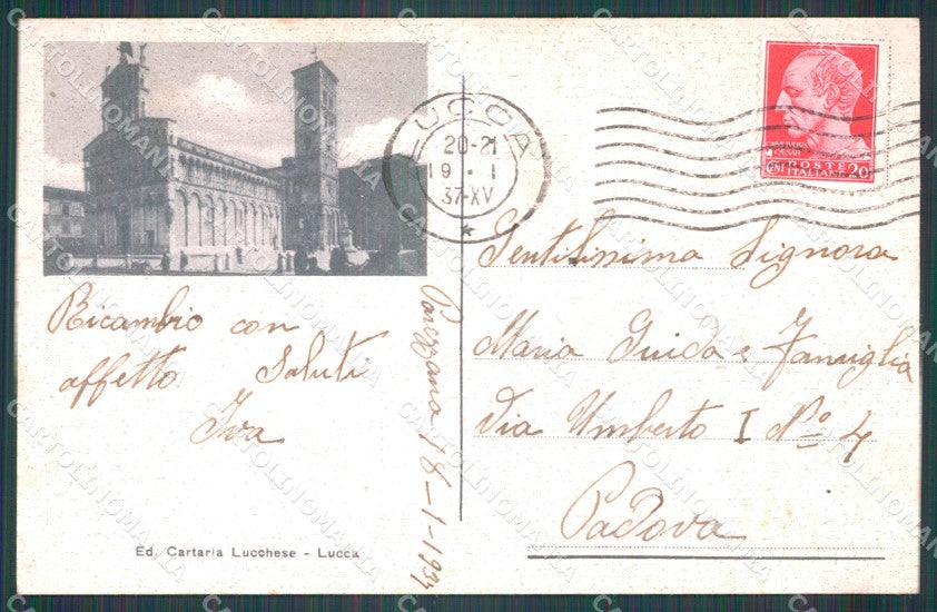 Lucca Città cartolina VK0818 – retro