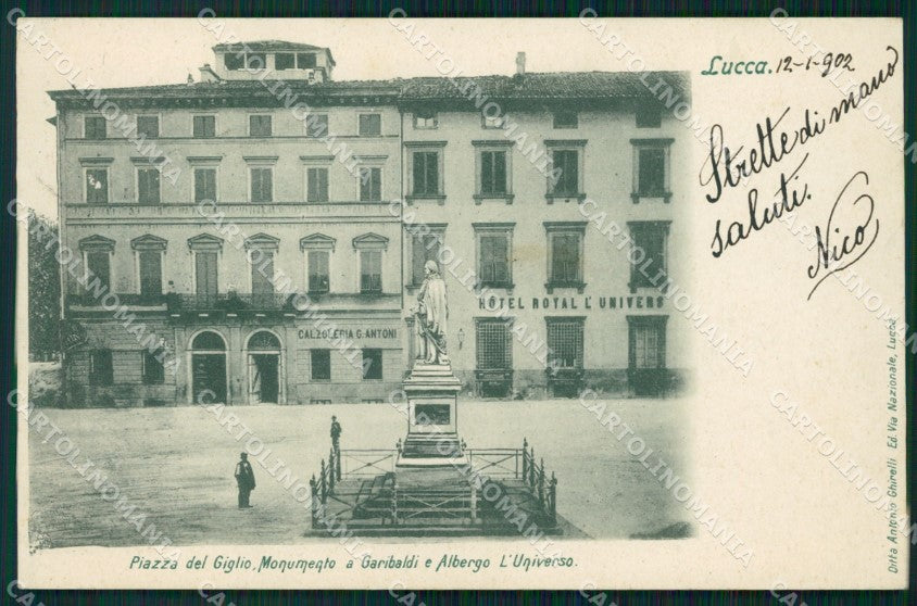 Lucca Città Garibaldi cartolina VK0821 – fronte