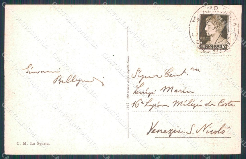 La Spezia Città Poste cartolina VK0826 – retro