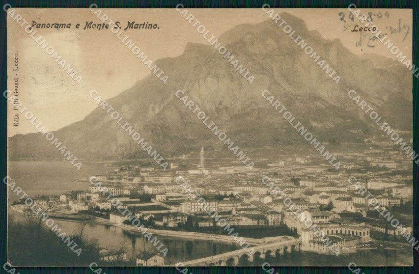 Lecco Città Monte San Martino cartolina VK0832 – fronte