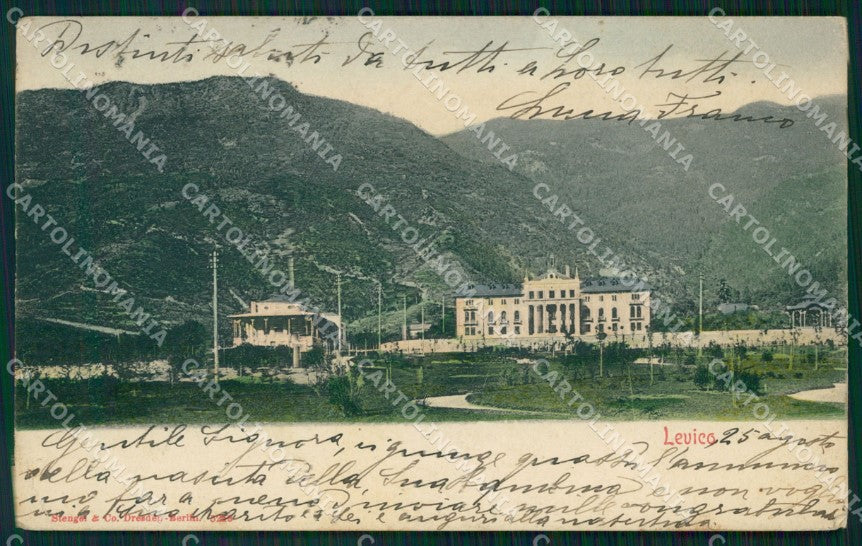 Trento Levico PIEGHINA cartolina VK0837 – fronte