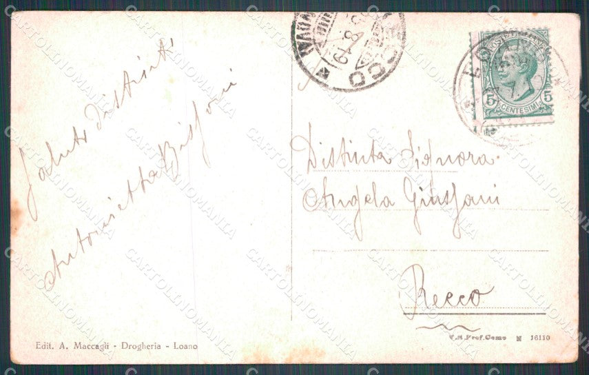 Savona Loano Barche PIEGHE cartolina VK0858 – retro