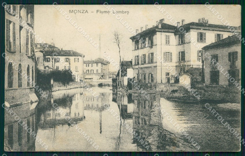 Milano Monza Fiume Lambro cartolina VK0864 – fronte