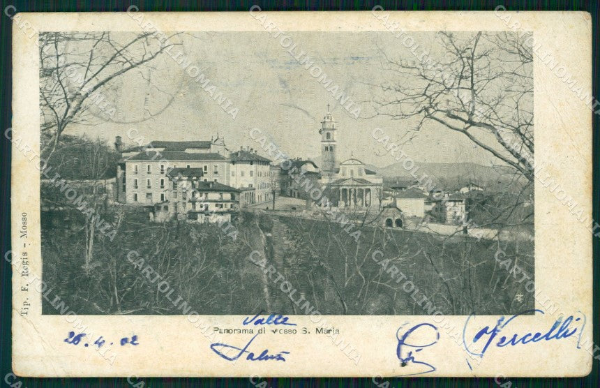 Biella Valle Mosso Santa Maria PIEGHINA cartolina VK0887 – fronte