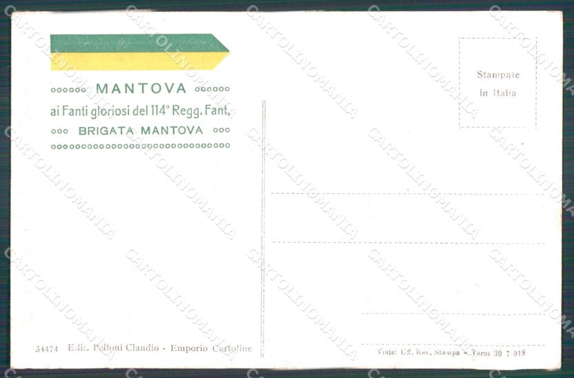 Mantova Città cartolina VK0894 – retro