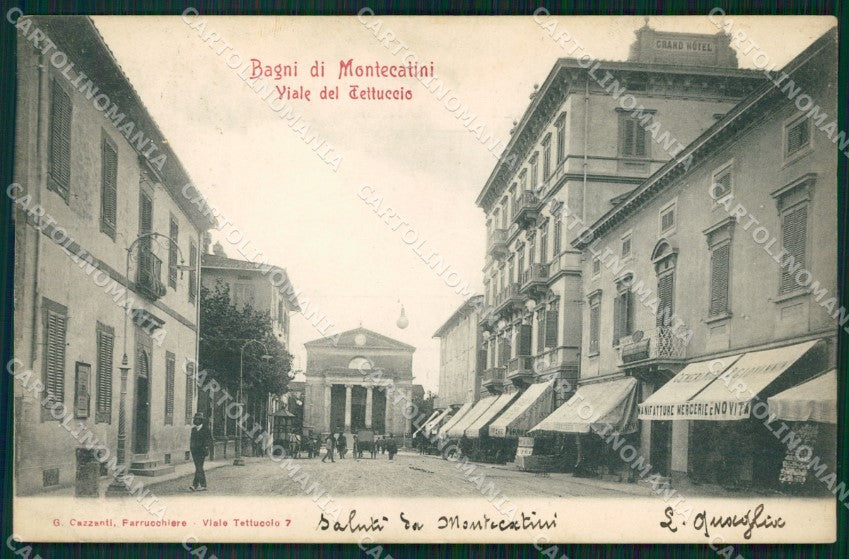 Pistoia Montecatini Bagni di cartolina VK0904 – fronte