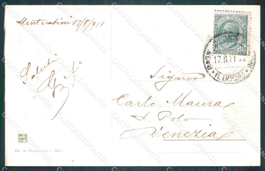 Pistoia Montecatini Bagni di Stabilimento Tamerici Carrozza cartolina VK0910 – retro