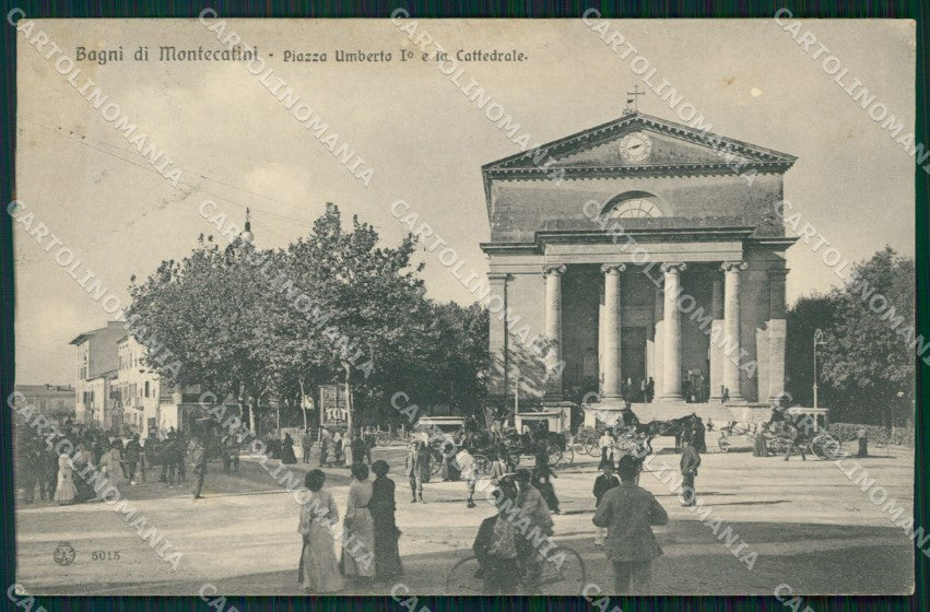Pistoia Montecatini Bagni di Carrozze cartolina VK0913 – fronte