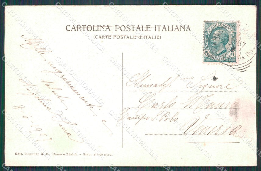Pistoia Montecatini Bagni di Carrozze cartolina VK0913 – retro