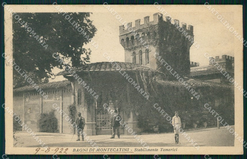 Pistoia Montecatini Bagni di Stabilimento Tamerici cartolina VK0918 – fronte