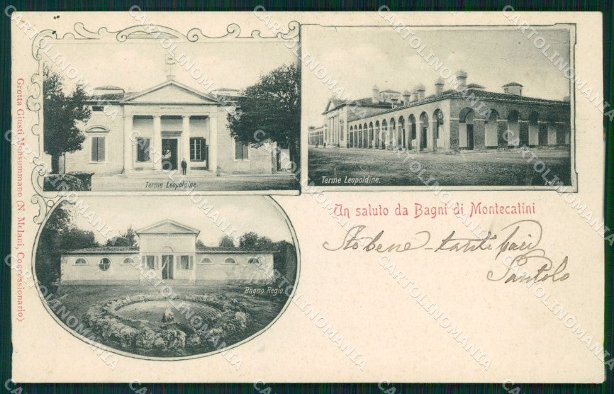 Pistoia Montecatini Bagni di cartolina VK0920 – fronte