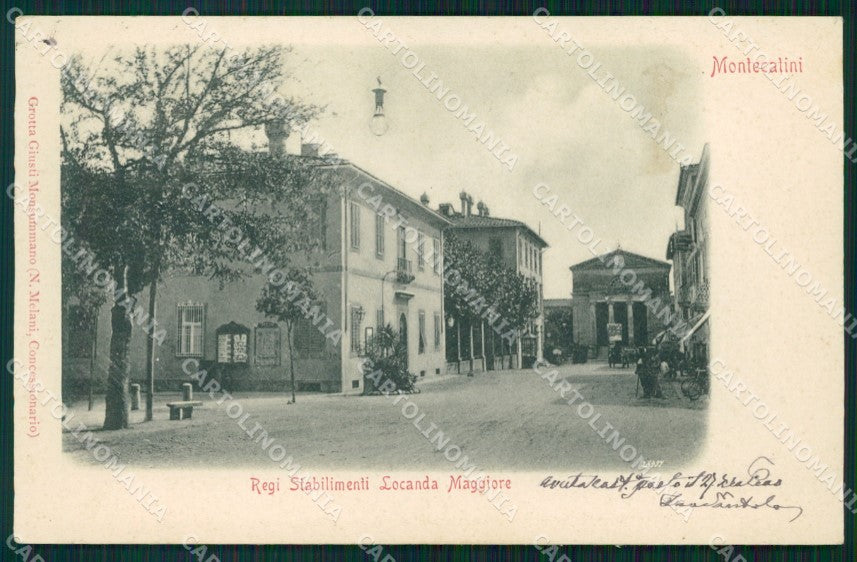 Pistoia Montecatini PIEGA cartolina VK0921 – fronte