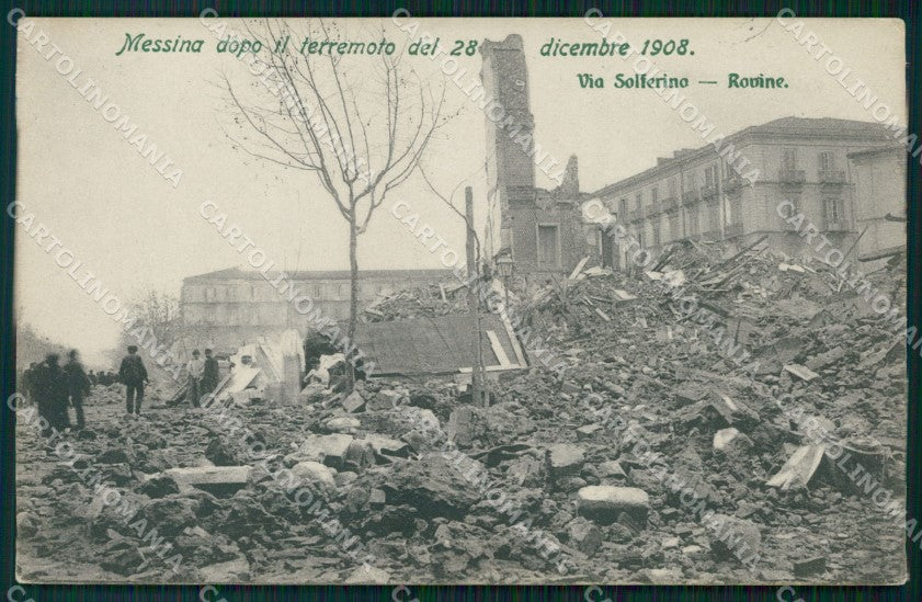 Messina Città Terremoto 1908 cartolina VK0940 – fronte