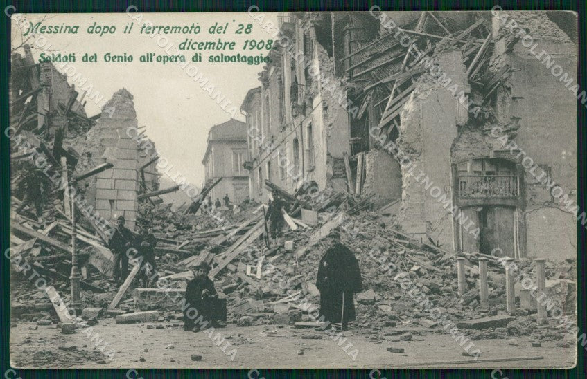 Messina Città Terremoto 1908 cartolina VK0941 – fronte