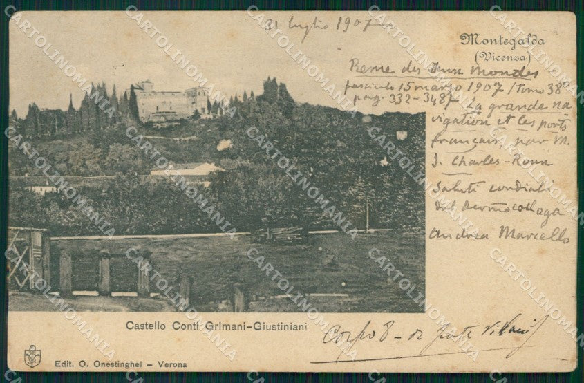 Vicenza Montegalda cartolina VK0968 – fronte