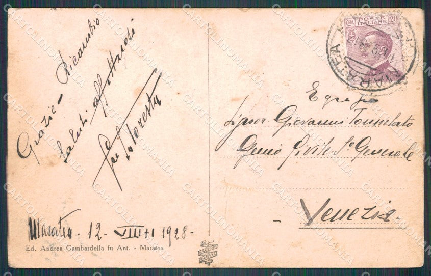 Potenza Maratea PIEGHE cartolina VK0978 – retro