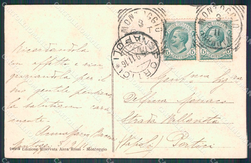 Genova Montoggio cartolina VK0985 – retro