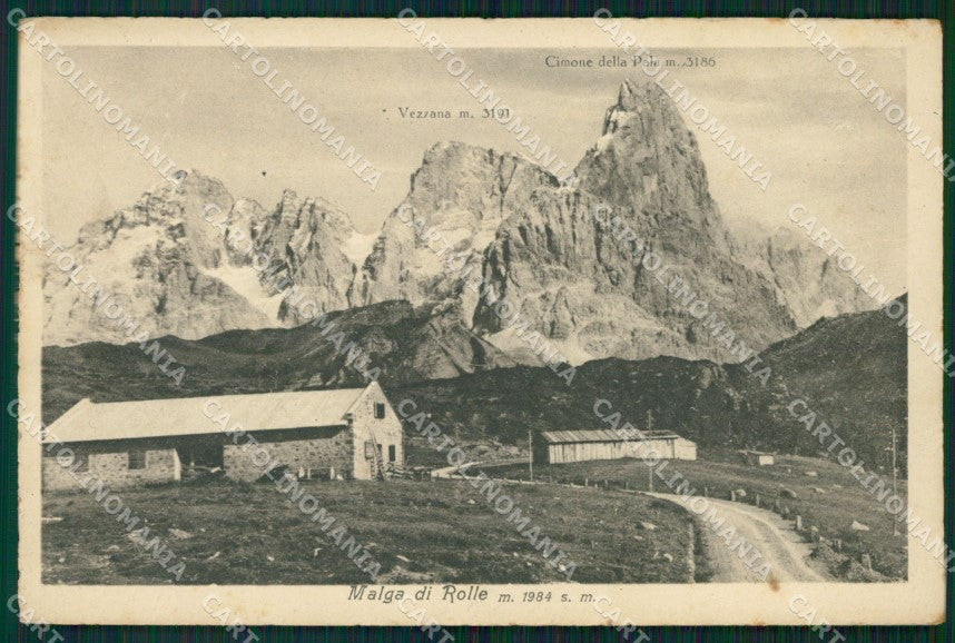 Trento Siron Malga di Rolle cartolina VK0990 – fronte