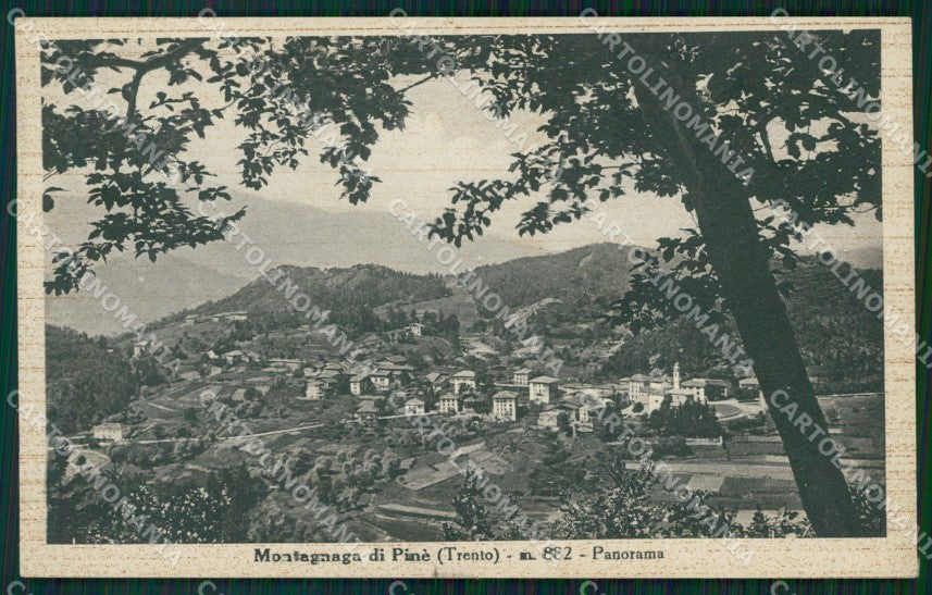 Trento Basega di Pinè Montagnaga di cartolina VK0996 – fronte
