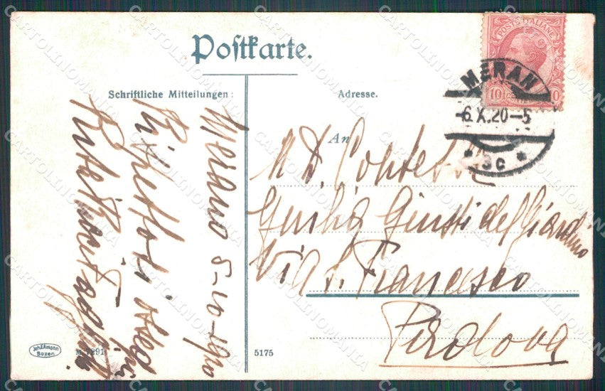 Bolzano Merano ABRASA cartolina VK1001 – retro