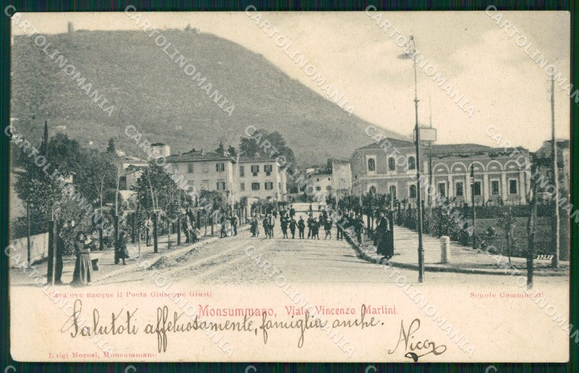 Pistoia Monsummano Giusti cartolina VK1013 – fronte