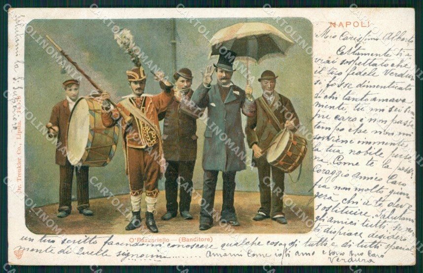 Napoli Città Costumi cartolina VK1027 – fronte