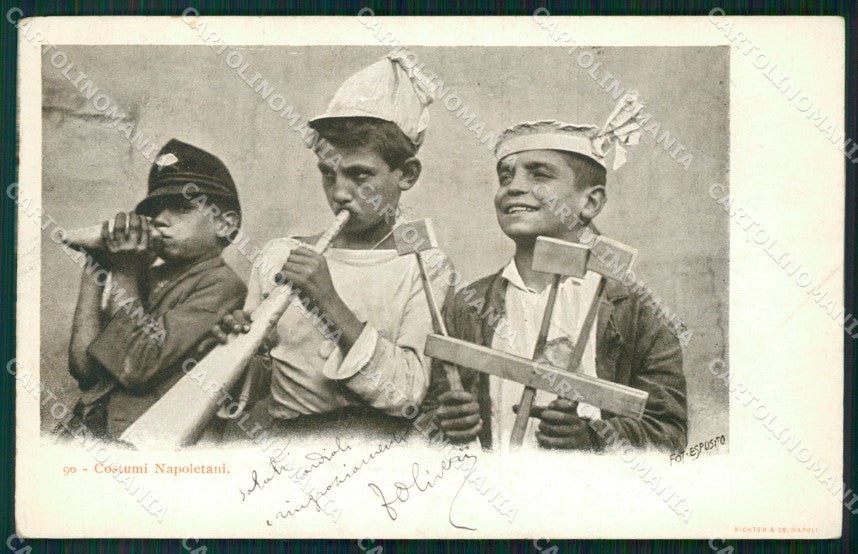 Napoli Città Costumi cartolina VK1031 – fronte