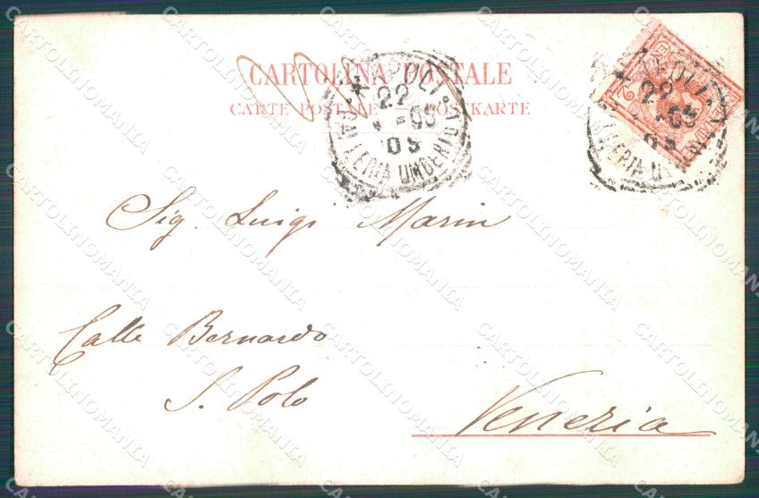 Napoli Città Costumi cartolina VK1034 – retro